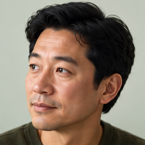 Portrait of a middle-aged man looking into the distance